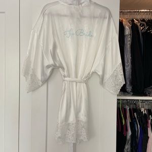 Bridal robe “The Bride” wrap (In Bloom by jonquil)